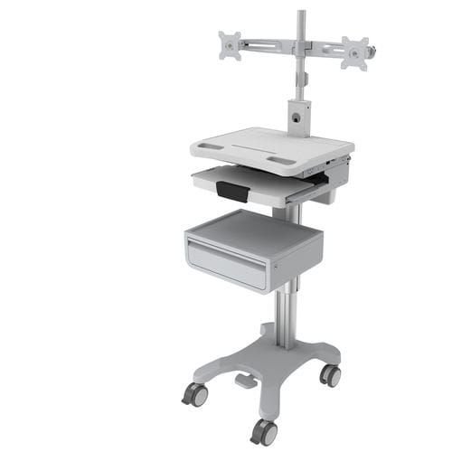 Carro informático para panel PC - BA-003DFT - Rollsys - para tablet PC / con cajón