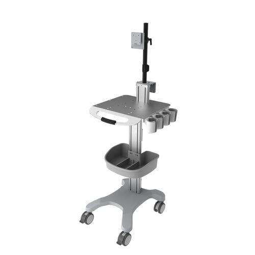 Carro médico - UC-3200T - Rollsys - para ecógrafo / de aluminio / 1 estante