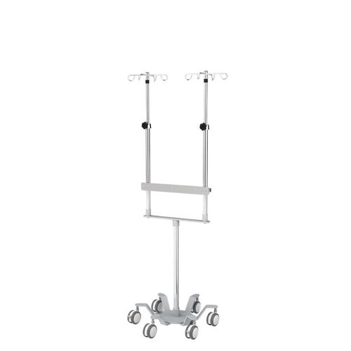 Portasueros con ruedas - IVS6-005 - Rollsys - 8 ganchos / telescópico / con soporte para bomba de infusión