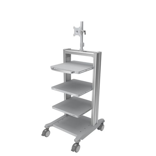 Carro para endoscopio - PE-B001M - Rollsys - médico / de aluminio / de metal