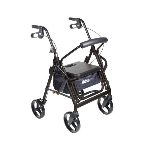 Andador con 4 ruedas - 795B - Drive DeVilbiss USA - con asiento / de altura regulable / plegable