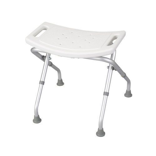Silla de ducha sin respaldo - 12486 - Drive DeVilbiss USA - con respaldo / de plástico / plegable
