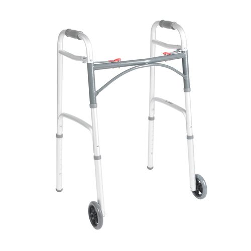 Andador con 2 ruedas - 10210-4ASM - Drive DeVilbiss USA - de altura variable / plegable