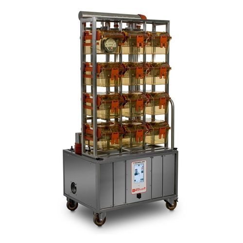 Aislador para jaula de confinamiento - ISO Mini N - Tecniplast - clase III / para experimentación con animales / móvil