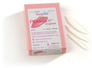 Implante labial - PermaLip™ - SurgiSil - anatómico / de silicona / liso