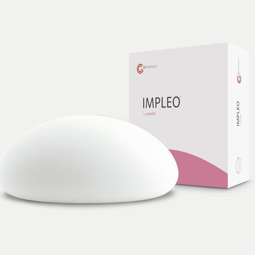 Implante mamario - IMPLEO™ - GC Aesthetics - redondo / de gel de silicona / liso
