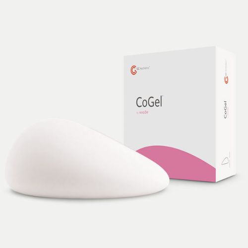 Implante mamario - CoGEL™ - GC Aesthetics - anatómico / de gel de silicona / texturado