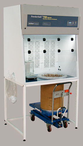 Cabina para la manipulación de polvos - Airclean Systems - para pesaje de productos en polvo / de contención / de pie