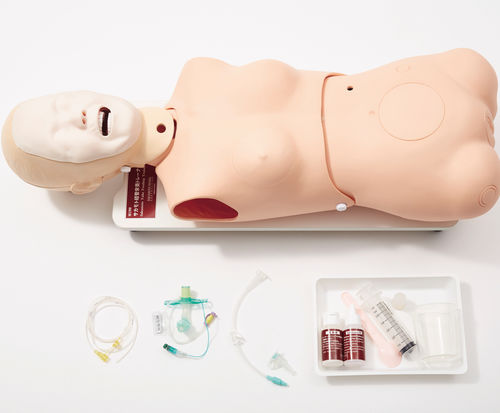 Maniquí de prácticas para cuidados de enfermería - M190 - Sakamoto Model Corporation - de intubación / de nutrición / de parte superior del cuerpo