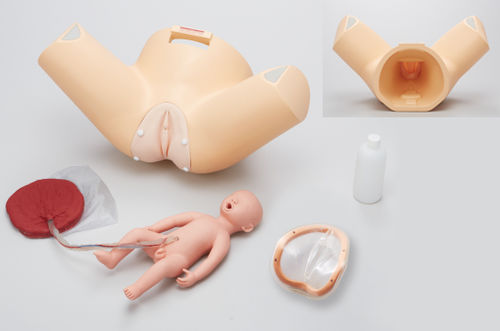 Simulador de paciente de parto - M184 - Sakamoto Model Corporation - obstetricoginecológico / de embarazo / femenino