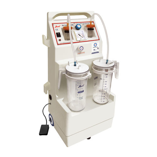 Aspirador quirúrgico eléctrico - HI-VAC PLUSS 90  - Anand Medicaids - para cirugía ginecológica / para drenaje quirúrgico y desbridamiento / con ruedas