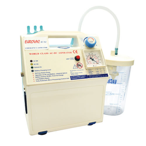 Aspirador quirúrgico con batería - EUROVAC AC / DC - Anand Medicaids - para drenaje quirúrgico y desbridamiento / portátil