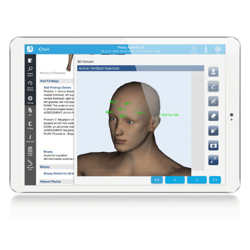 Software dermatología - Nextech - de gestión / de tratamiento / de facturación