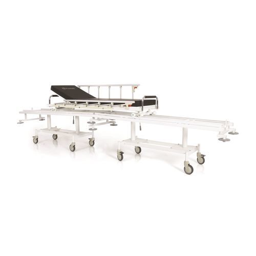Carro camilla de transferencia - P-SD-013 - PROMEK - manual / con respaldo regulable / 2 secciones