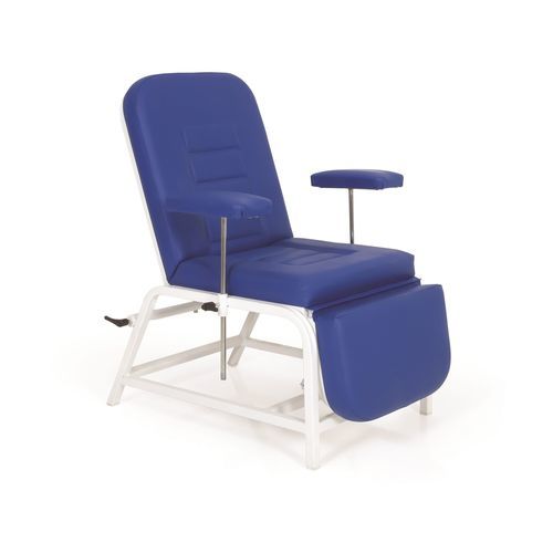Sillón para extracción de sangre manual - P-KL-003 - PROMEK - de 3 secciones / con reposapiés / con reposabrazos