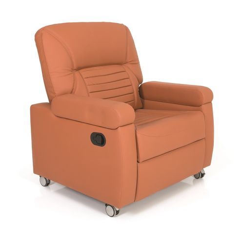 Sillón de quimioterapia manual - P-KL-006 - PROMEK - de 2 secciones / con ruedas / con respaldo regulable