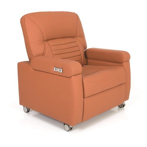 Sillón de quimioterapia eléctrico - P-KL-007 - PROMEK - de 2 secciones / con ruedas / con respaldo regulable