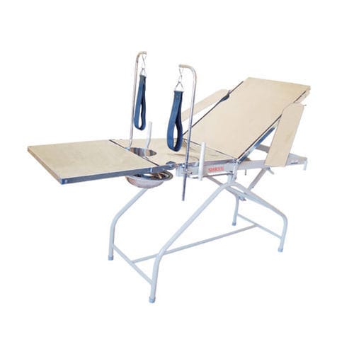 Mesa de operaciones universal - 981  - Shree Hospital Equipments - mecánico / basculante / de 3 secciones