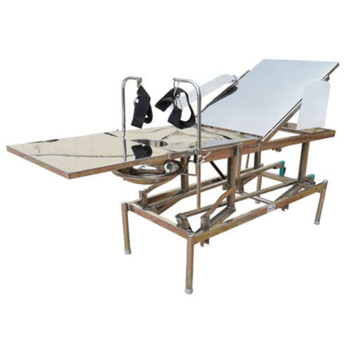Mesa de operaciones universal - 982 - Shree Hospital Equipments - mecánico / elevadora / de 3 secciones