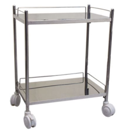 Carro médico - 991 - Shree Hospital Equipments - para instrumental / para aparato / de acero inoxidable