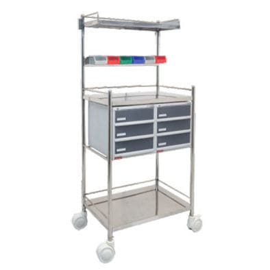 Carro médico - 951 - Shree Hospital Equipments - portacilindros de oxígeno / para aparato / de almacenamiento