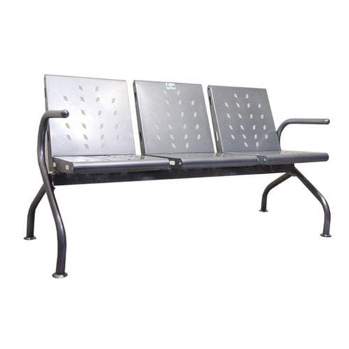 Silla para sala de espera - Shree Hospital Equipments - con reposabrazos / 3 plazas