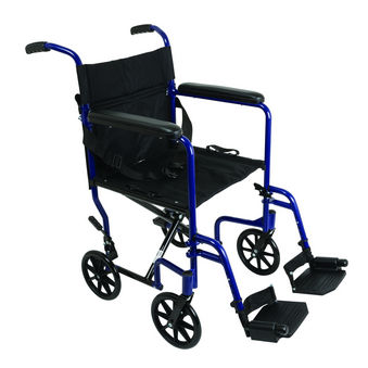 Silla de ruedas pasiva - TCA1916BL  - Roscoe Medical - de exterior / de interior / plegable