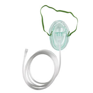 Máscara de oxígeno de concentración media - Roscoe Medical - transparente / ajustable
