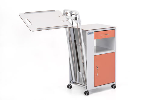 Mesa de cabecera con ruedas - EMU PLUS - Formed - con bandeja de cama / con cajones / de bloqueo