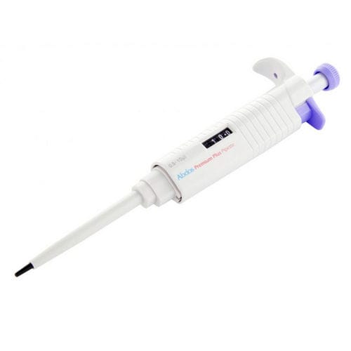 Pipeta mecánica - Premium Plus - ABDOS LABTECH PRIVATE LIMITED.  - 1 canal / de volumen regulable / apta para autoclave