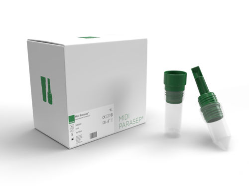 Tubo de extracción de parasitología - Midi Parasep® - Apacor Ltd. - para diagnóstico / de fondo cónico / para extracción de muestras