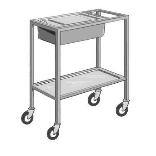 Carro médico - WDN-63 - SMS spółka z o.o. - de esterilización / para instrumental quirúrgico / para transporte