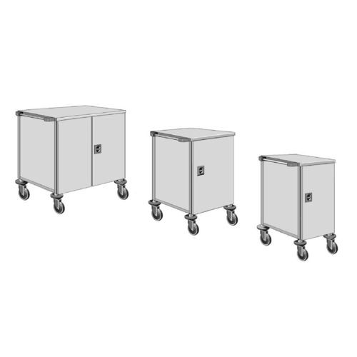Carro médico - WZ series - SMS spółka z o.o. - de esterilización / para objetos esterilizados / para transporte