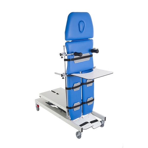 Mesa de verticalización de 4 secciones - ULISSE  - Fisiotech - para terapia / eléctrica / con ruedas