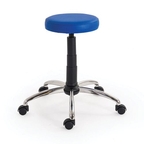 Taburete para centro sanitario - 161201 series - Fisiotech - giratorio / con ruedas / con forma de silla de montar
