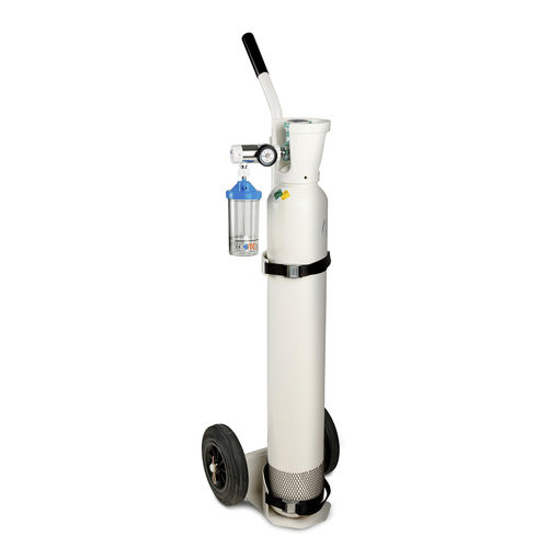 Botella de gas médico de oxígeno - 11DCPX6P00 - Ingeniería y Técnicas Clínicas - blanca