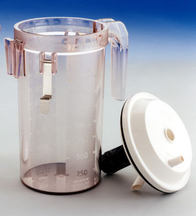 Recipiente de aspiración para fluidos corporales - SAM 2 - MG Electric - apto para autoclave