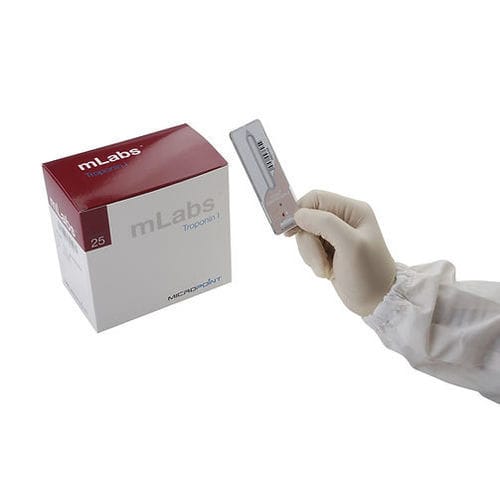 Tira de prueba de infarto de miocardio - mLabs®   - Micropoint BioScience Inc. - cTnI / de sangre total / de suero