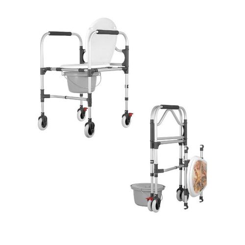 Asiento para inodoro abatible - KS/MR/Sk.4k - Mikirad - con reposabrazos / con tapa
