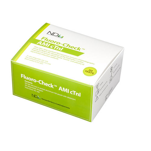 Prueba rápida de infarto de miocardio - Fluoro-Check™ - Nano-Ditech Corporation - cTnI / de suero / por plasma