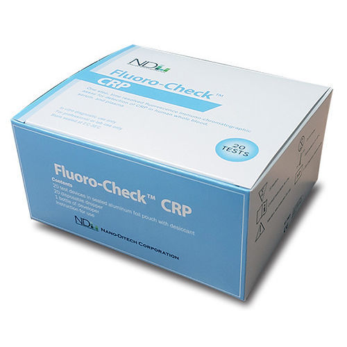 Prueba rápida para enfermedades cardiovasculares - Fluoro-Check™ - Nano-Ditech Corporation - de proteínas / de CRP / de suero