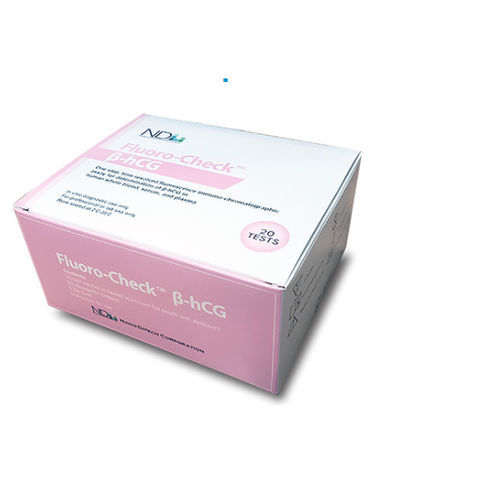 Prueba rápida de embarazo - Fluoro-Check™ - Nano-Ditech Corporation - de β-hCG / por plasma / de sangre total