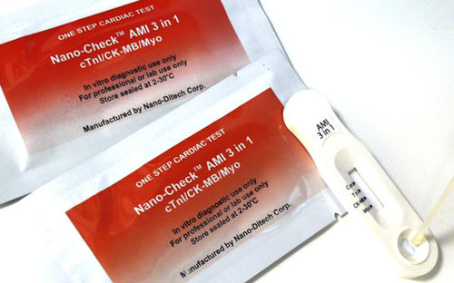 Prueba rápida de infarto de miocardio - Nano-Check™ - Nano-Ditech Corporation - de mioglobina / cTnI / de NT-proBNP