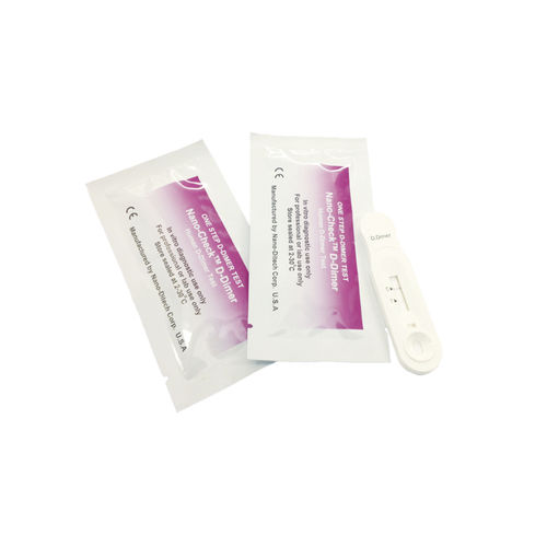Prueba rápida de dímeros-D - Nano-Check™  - Nano-Ditech Corporation - de trombosis / de embolia pulmonar / de coagulación