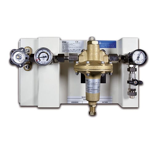 Unidad de distribución de oxígeno - QRI -00 series - STM - Sistemi Tecnologie Medicali - de CO2 / N2O / de pared