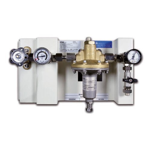 Unidad de distribución de oxígeno - QRI -01 series - STM - Sistemi Tecnologie Medicali - de CO2 / N2O / de pared