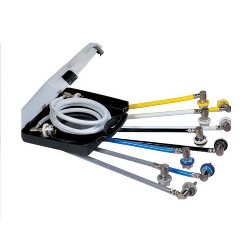Racor DIN - 253000 series - STM - Sistemi Tecnologie Medicali - para gases médicos / de caucho