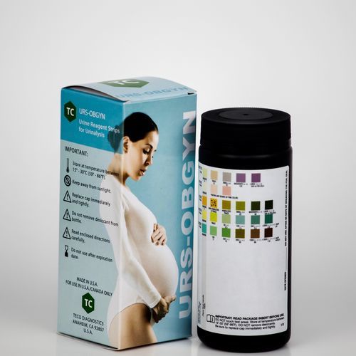 Tira de prueba para análisis de orina - URS-OBGYN-100 - Teco Diagnostics - de glucosuria / de proteinuria / de hematuria