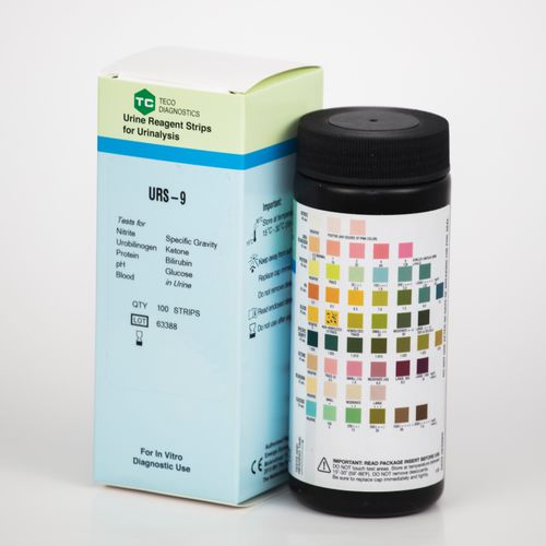 Tira de prueba de infección de las vías urinarias - URS-9-100 - Teco Diagnostics - para análisis de orina / de glucosuria / de cetonuria