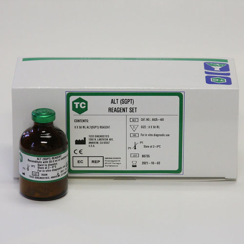 Kit de reactivos en solución - A525-400 - Teco Diagnostics - de química clínica / en polvo / de alanina aminotransferasa